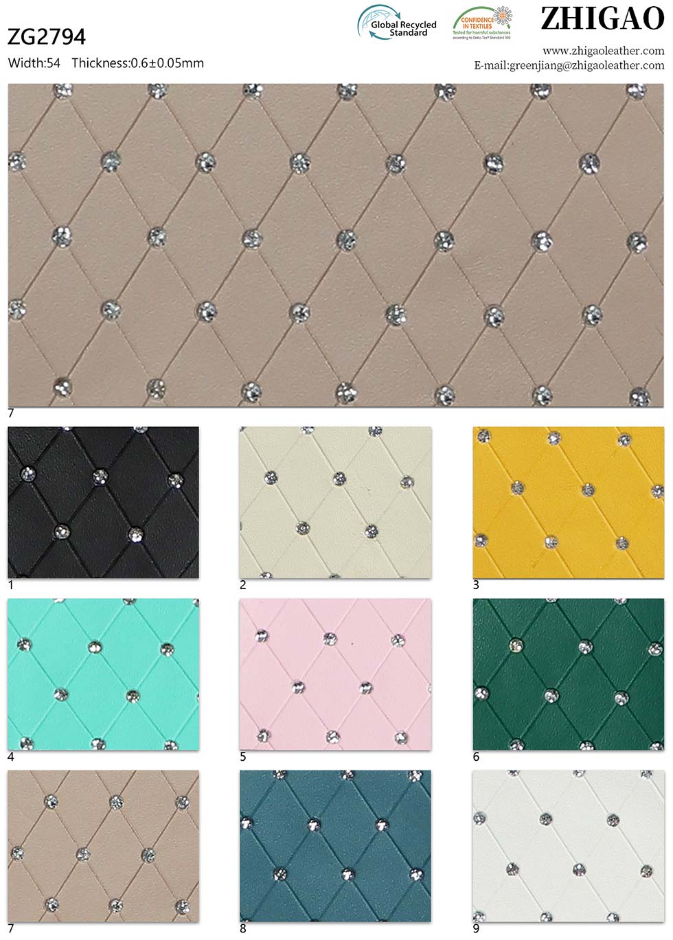 Diamonds Imitation PU Leather Jewelry Boxes Packaging Fabric