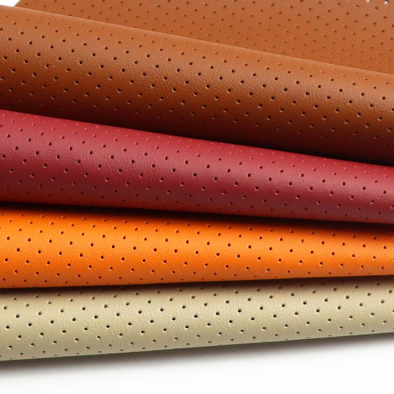 छिद्रित माइक्रोफाइबर चमड़ा पंचिंग कार सीटें आंतरिक कपड़ा